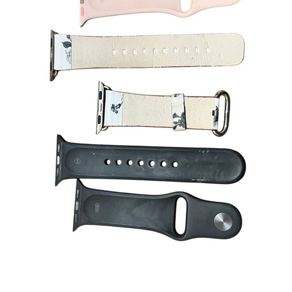 Bundle (4) Apple Watch bands 38 mm pink/ black/ floral/ beaded - Picture 2 of 6